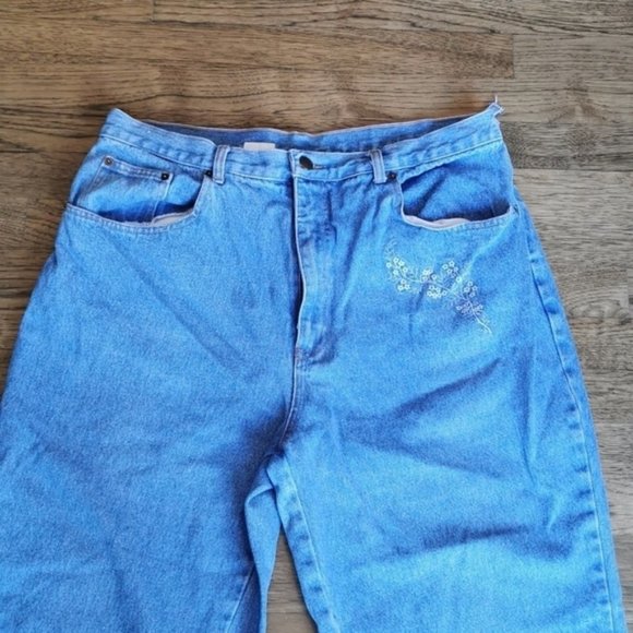 Vintage 80s High-Rise Mom Jeans LA Blues 38 Plus - Picture 5 of 7